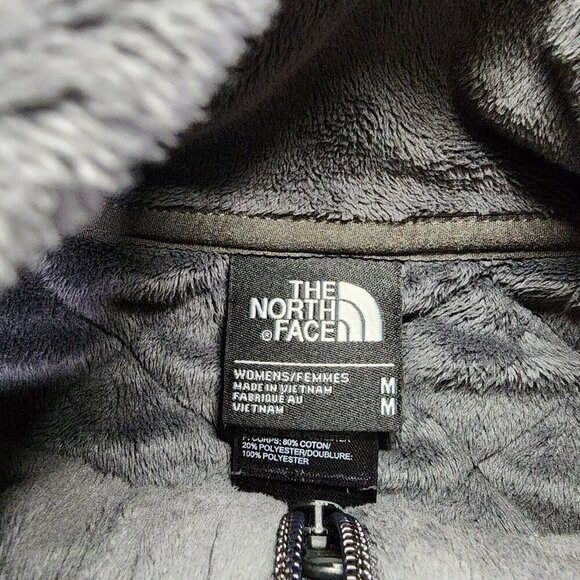 The North Face Womens M Caroluna Jacket-Plush Fleece Quilt Lined Heather Gray - Picture 5 of 12
